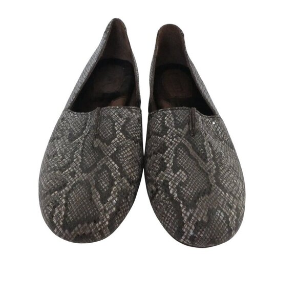 Born Sebra Brown Snakeskin Leather Comfort Loafers Flats Womens 8 - Picture 6 of 13